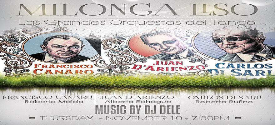 Milongaliso at Pilands, Thursday, Oct 13th